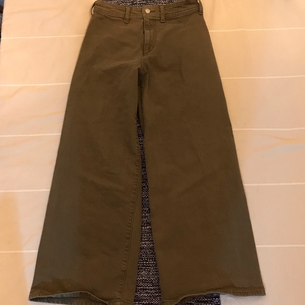 Universal Thread Sailor Wide Leg Women's Olive High Rise Jeans